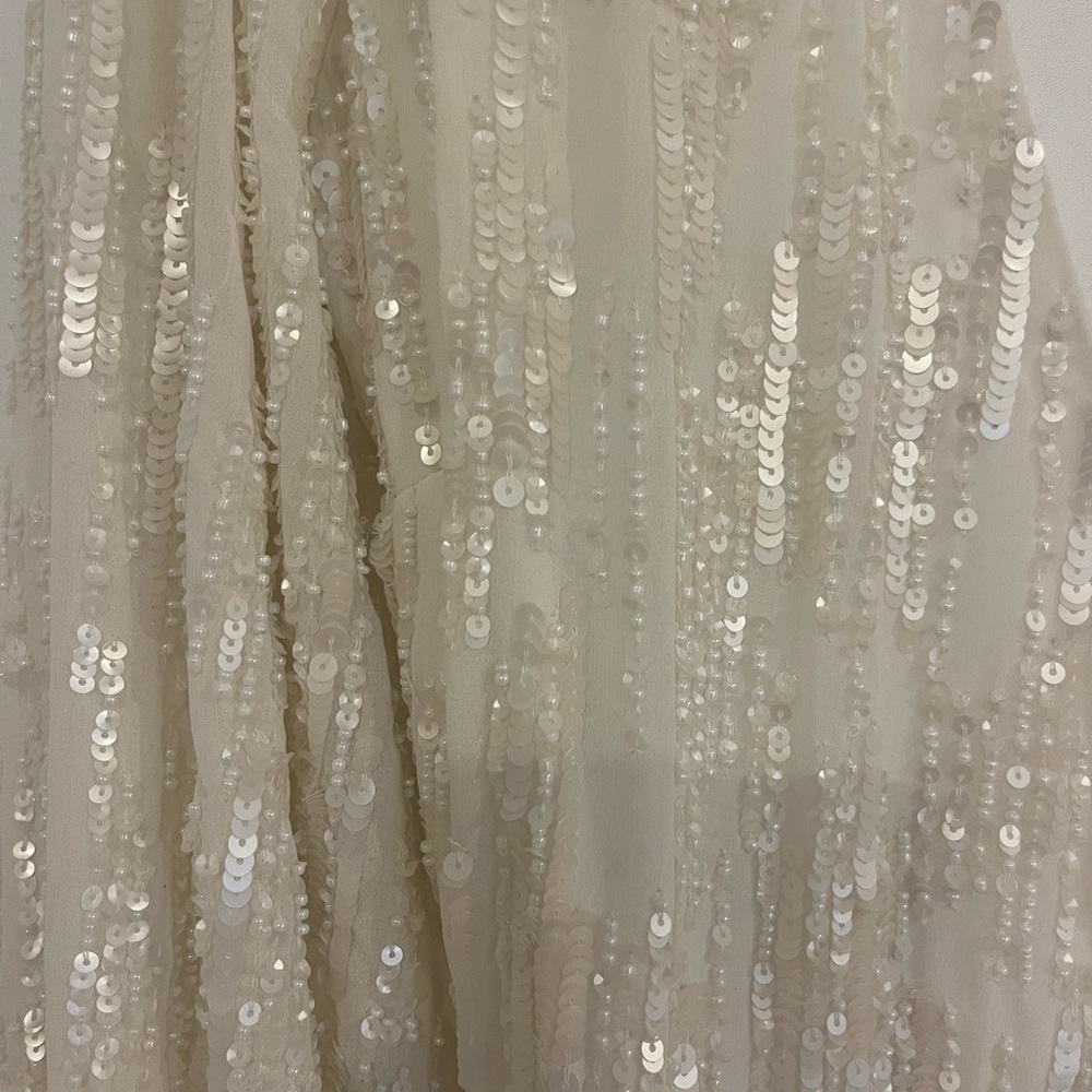 BHLDN long sleeve sequined gown NWT - Picture 4 of 4